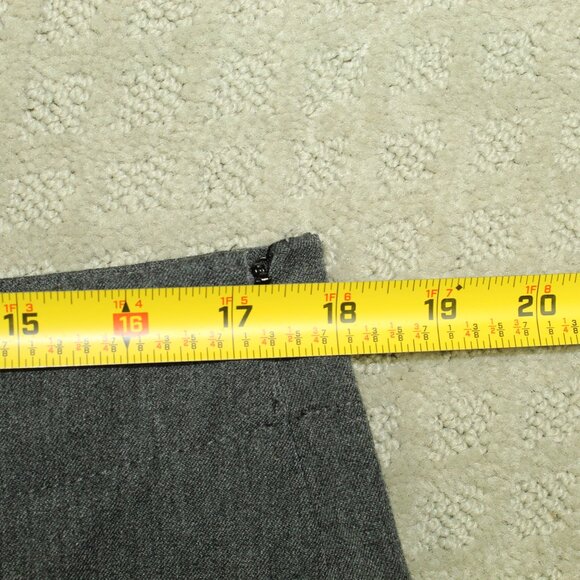 Talbots Size 14 Grey Classic Side Zip Straight Leg Pants - Picture 5 of 8